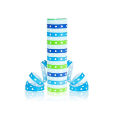 KORREKT WEB Blue-Green Dots, Kék-Zöld szerpentin 4 m party kellék
