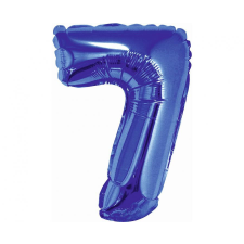 KORREKT WEB Blue, Kék 7-es mini szám fólia lufi 35 cm party kellék