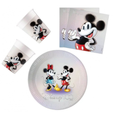 KORREKT WEB Disney 100 Mickey party szett 36 db-os 23 cm-es tányérral party kellék