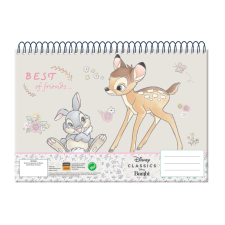 KORREKT WEB Disney Bambi Friends A/4 spirál vázlatfüzet, 30 lapos füzet