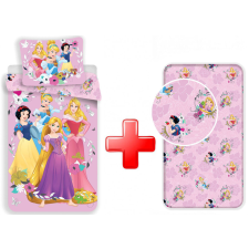 KORREKT WEB Disney Hercegnők Royal ágyneműhuzat és gumis lepedő szett lakástextília