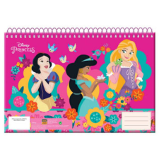 KORREKT WEB Disney Hercegnők Spring A/4 spirál vázlatfüzet, 30 lapos füzet