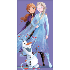KORREKT WEB Disney Jégvarázs Purple fürdőlepedő, strand törölköző 70x140 cm lakástextília