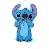 KORREKT WEB Disney Lilo és Stitch, A csillagkutya formapárna, díszpárna 34x21 cm