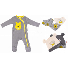 KORREKT WEB Disney Micimackó baba rugdalózó + sapka és nyálkendő 6 db-os szett 74/80 cm gyerek ruha szett