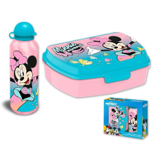 KORREKT WEB Disney Minnie Mermaid szendvicsdoboz + alumínium kulacs szett uzsonnás doboz