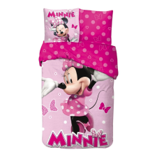 KORREKT WEB Disney Minnie Pink Polka Bow ágyneműhuzat 140×200cm, 65x65 cm lakástextília