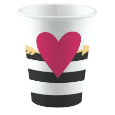KORREKT WEB Everyday Love papír pohár 8 db-os 250 ml party kellék