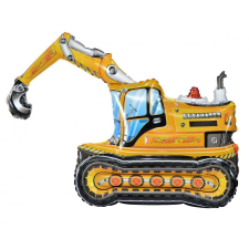 KORREKT WEB Excavator 3D, Markológép fólia lufi 89 cm party kellék