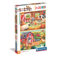 KORREKT WEB Farm Family 2x20 db-os puzzle Clementoni puzzle, kirakós