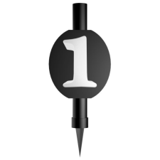 KORREKT WEB Fekete Black 1-es torta tűzijáték 12 cm party kellék