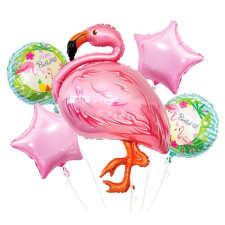 KORREKT WEB Flamingó fólia lufi 5 db-os szett party kellék