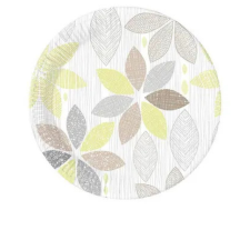 KORREKT WEB Foliage, Lomb papírtányér 8 db-os 23 cm party kellék