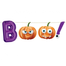 KORREKT WEB Halloween, Boo papír felirat 150 cm party kellék