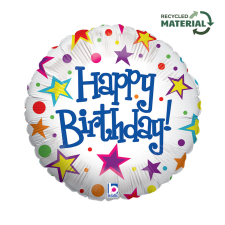 KORREKT WEB Happy Birthday Bright fólia lufi 46 cm party kellék