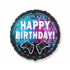 KORREKT WEB Happy Birthday Controller fólia lufi 46 cm (WP)