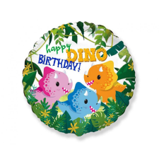 KORREKT WEB Happy Birthday Dino, Dinoszaurusz fólia lufi 46 cm (WP) party kellék