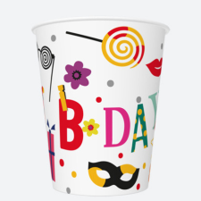 KORREKT WEB Happy Birthday Funny papír pohár 8 db-os 250 ml party kellék