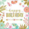 KORREKT WEB Happy Birthday Girl szalvéta 16 db-os 33x33 cm