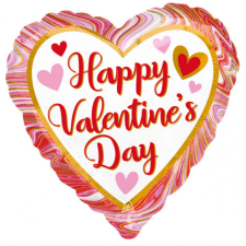 KORREKT WEB Happy Valentine&#039;s Day fólia lufi 43 cm party kellék