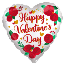 KORREKT WEB Happy Valentine&#039;s Day fólia lufi 71 cm party kellék