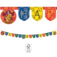 KORREKT WEB Harry Potter Hogwarts Houses Happy Birthday felirat FSC 2 m party kellék