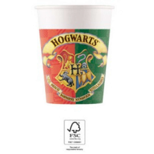 KORREKT WEB Harry Potter Hogwarts Houses papír pohár 8 db-os 200 ml FSC party kellék