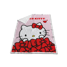 KORREKT WEB Hello Kitty Bow sherpa takaró 130x170cm lakástextília