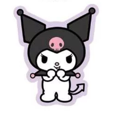 KORREKT WEB Hello Kitty Kuromi formapárna 31x36 cm lakástextília