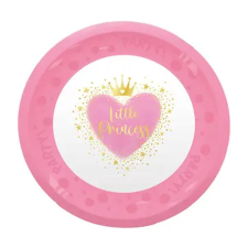 KORREKT WEB Hercegnők Little Princess micro prémium műanyag lapostányér 21 cm babaétkészlet