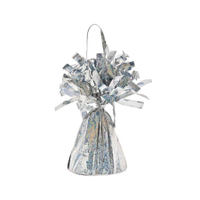 KORREKT WEB Holographic Silver, Ezüst léggömb, lufi súly party kellék