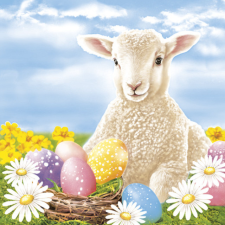 KORREKT WEB Húsvét Lamb szalvéta 20 db-os 33x33 cm papírárú, csomagoló és tárolóeszköz