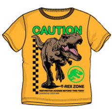 KORREKT WEB Jurassic World Caution gyerek rövid póló, felső 8 év/128 cm