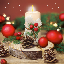 KORREKT WEB Karácsony Bright Candle szalvéta 20 db-os 33x33 cm papírárú, csomagoló és tárolóeszköz