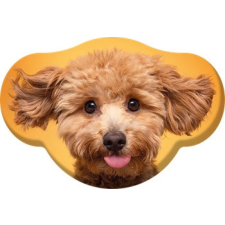 KORREKT WEB Kutyás Toy Poodle formapárna, díszpárna 28x40 cm Velúr lakástextília