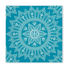 KORREKT WEB Mandala Petrol White szalvéta 20 db-os, 33x33 cm FSC party kellék