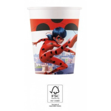 KORREKT WEB Miraculous Ladybug, Katicabogár és Fekete macska kalandjai papír pohár 8 db-os 200 ml FSC party kellék