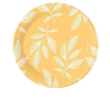KORREKT WEB Orange Leaves, Levél papírtányér 8 db-os 23 cm