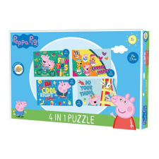 KORREKT WEB Peppa malac Fun puzzle 4 az 1-ben puzzle, kirakós