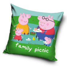 KORREKT WEB Peppa malac Picnic párnahuzat 40x40 cm Velúr lakástextília