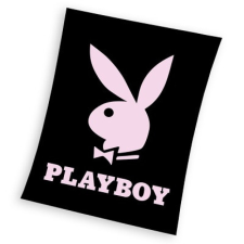 KORREKT WEB Playboy Black coral fleece polár takaró 150x200cm lakástextília