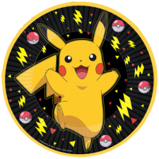 KORREKT WEB Pokémon Thunder papírtányér 8 db-os 23 cm tányér és evőeszköz