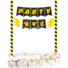 KORREKT WEB Pokémon Thunder torta dekoráció 25 cm party kellék