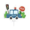KORREKT WEB Police, Rendőrautó tortagyertya 7 cm