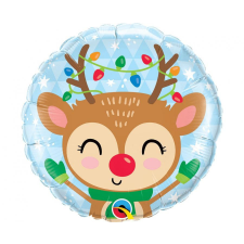 KORREKT WEB Reindeer, Rénszarvas Karácsony fólia lufi 46 cm party kellék