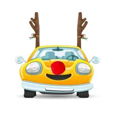 KORREKT WEB Reindeer, Rénszarvas karácsonyi autós dekoráció party kellék