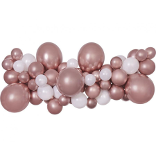 KORREKT WEB Rose Gold léggömb, lufi girland szett 65 db-os party kellék
