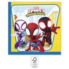 KORREKT WEB Spidey, Pókember szalvéta 20 db-os, 33x33 cm FSC party kellék