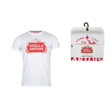 KORREKT WEB Stella Artois White férfi rövid póló, felső S férfi póló