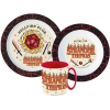 KORREKT WEB Stranger Things étkészlet, micro műanyag szett bögrével 350 ml